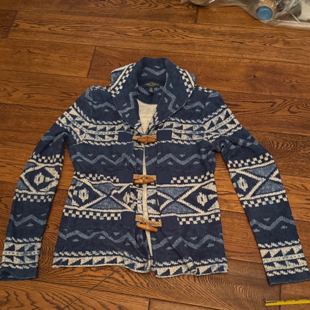 Ralph Lauren Navy Patterned Knit